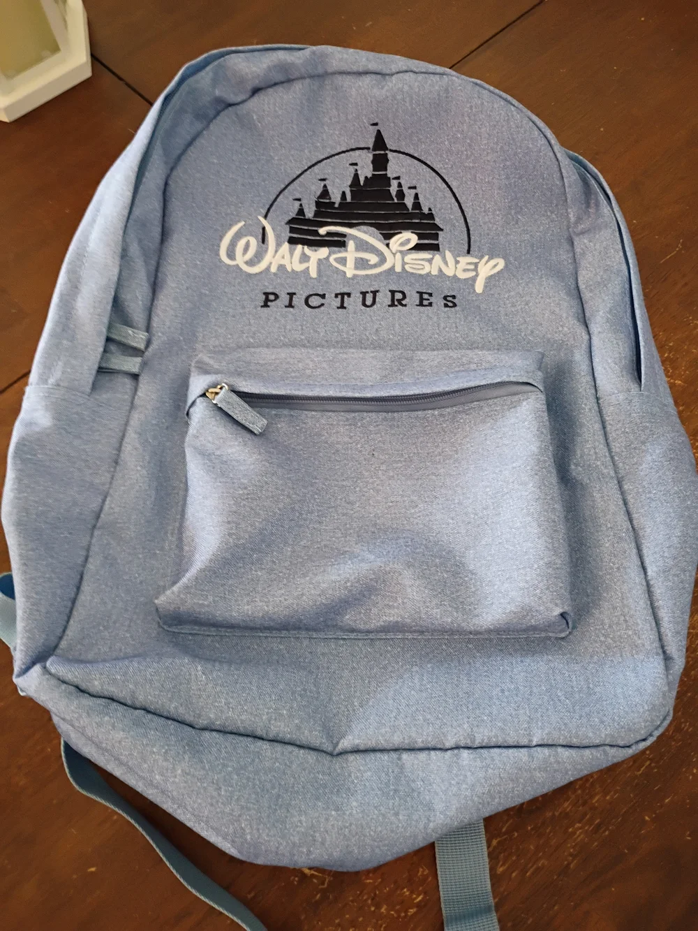 Disney Light Blue Backpack with Walt Disney Pictures Logo